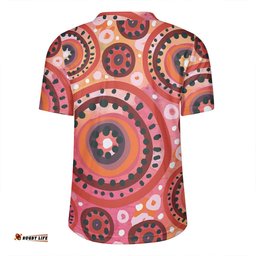 Australia Dot Painting Inspired Aboriginal Circle In The Aboriginal Dot Art Style Rugby Jersey
