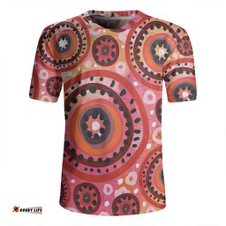 Australia Dot Painting Inspired Aboriginal Circle In The Aboriginal Dot Art Style Rugby Jersey