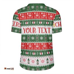 Australia Christmas Custom Ugly Christmas Beer Rugby Jersey