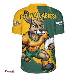 Aussie Wallabies Unstoppable Wallabies Spirit Of The Championship Yellow Rugby Jersey