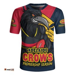 Adelaide Crows Australian Football Finals Premiership Spirit Rugby Jersey