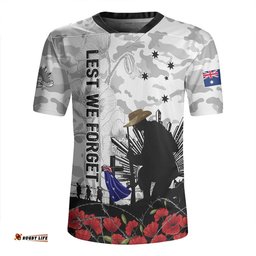 Australia Fallen But Not Forgotten Remembrance Day Tribute Rugby Jersey