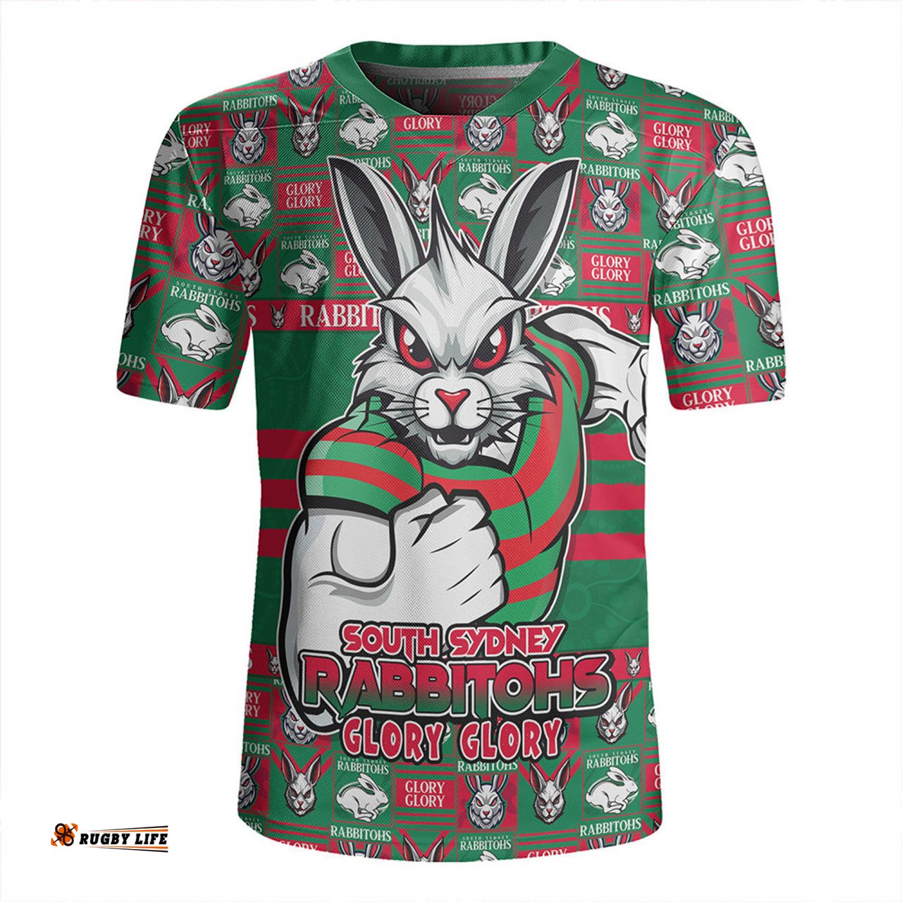South Sydney Rabbitohs V-Neck Rugby Jerseys Champion���������s Pride Comic Style