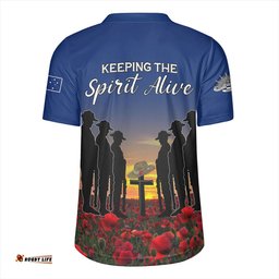Australia Anzac Day Keeping The Spirit Alive With Australia Flag Rugby Jersey