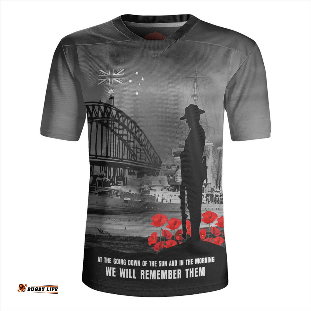 Australia At The Going Down Of The Sun We Will Remember Them Rugby Jersey