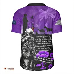 Australia Anzac Day Remembering The Animals Victims Of War Rugby Jersey