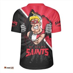 St Kilda V-Neck Rugby Jerseys Breaking Through Fan Design