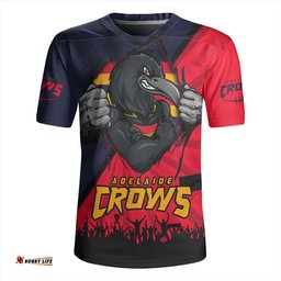 Adelaide Crows Breaking Through Fan Design Rugby Jersey