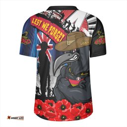 Adelaide Crows Anzac Day Honor United In Spirit Rugby Jersey