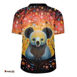 Australia Koala Custom Aboriginal Koala With Flowers Rugby Jersey