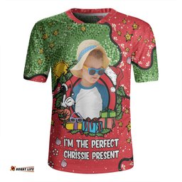 Australia Christmas Custom I'm the Perfect Present Red Rugby Jersey