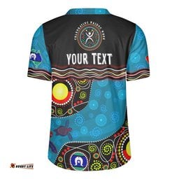 Australia Custom Naidoc Week Culture Art With River And Tortoise Aboriginal Rugby Jersey
