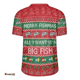 Australia Christmas Custom Merry Fishmas All I Want is a Big Fish Rugby Jersey