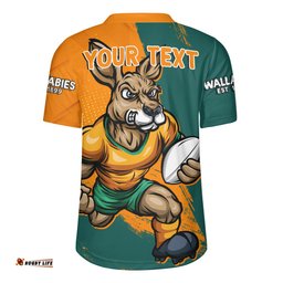 Aussie Wallabies Unstoppable Wallabies Spirit Of The Championship Orange Rugby Jersey