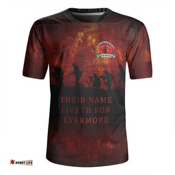 Australia Anzac Day Their Name Liveth For Evermore Dark Grunge Style Rugby Jersey