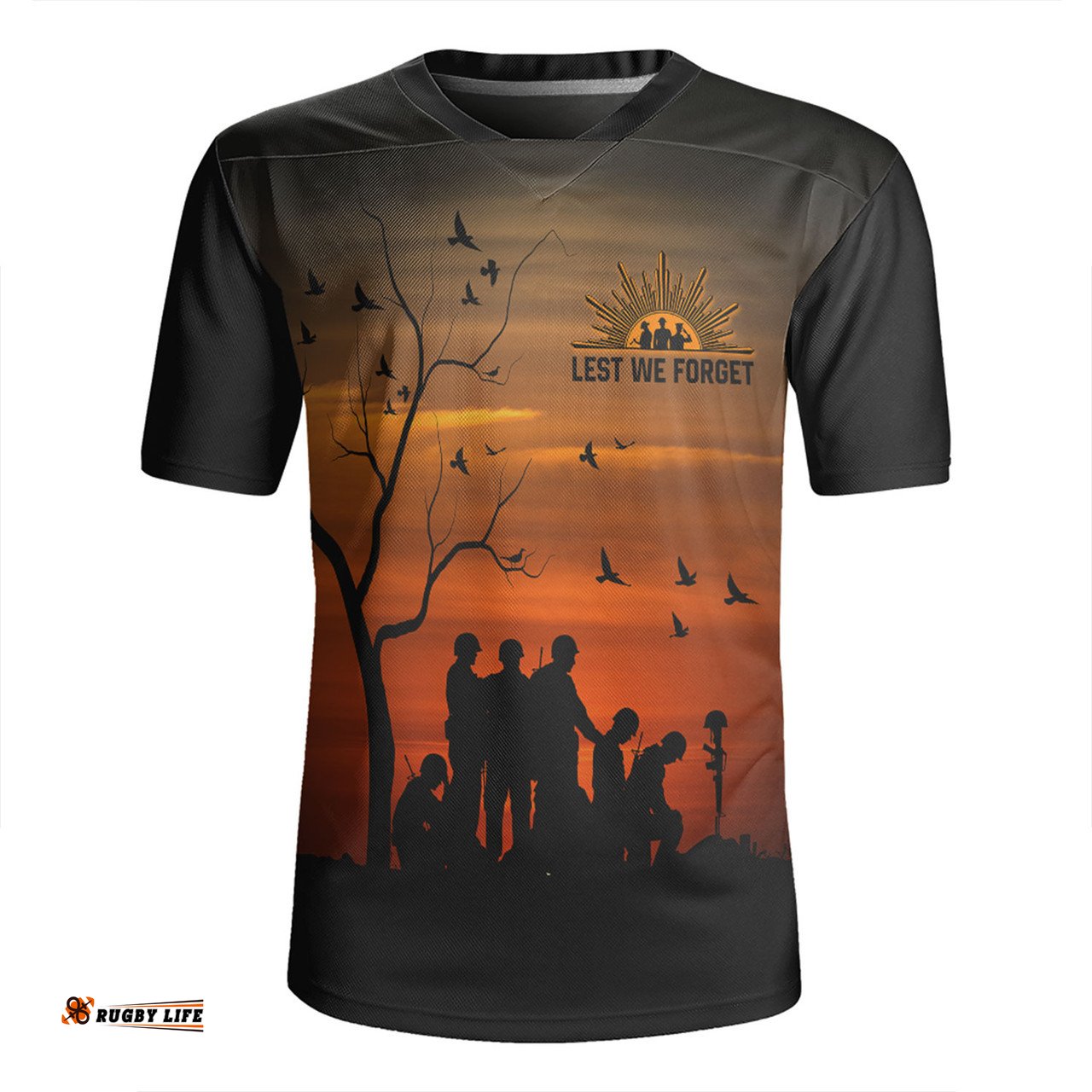 Australia Anzac Day Australia And New Zealand Remembers Rugby Jersey