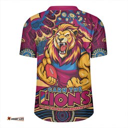 Brisbane Lions V-Neck Rugby Jerseys Blazing Spirit Of Victory