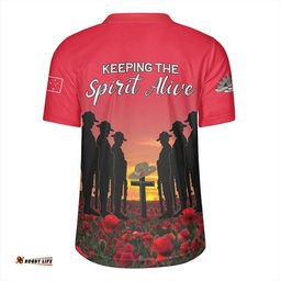 Australia Anzac Day Australian Red Ensign Rugby Jersey