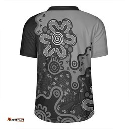 Australia Aboriginal Style Of Background Grey Rugby Jersey