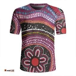 Australia Dot Painting Inspired Aboriginal Aboriginal Color Dot Inspired Rugby Jersey