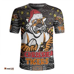 Wests Tigers Christmas Custom V-Neck Rugby Jerseys - Christmas Knit Patterns Vintage Jersey Ugly V-Neck Rugby Jerseys
