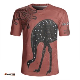 Australia Emu Aboriginal Custom Emu Dreamtime Rugby Jersey