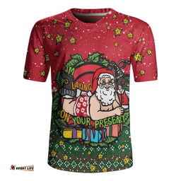 Australia Aussie Ugly Christmas Santa Present Rugby Jersey