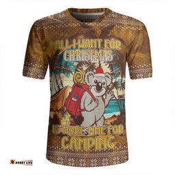 Australia Camping Christmas All I Want For Xmas Is More Time For Camping Rugby Jersey