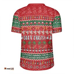 Australia Christmas Custom Aussie Ugly Christmas Let's Get Lit Rugby Jersey