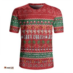 Australia Christmas Custom Aussie Ugly Christmas Let's Get Lit Rugby Jersey