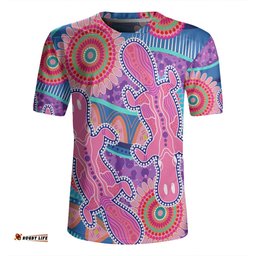 Australia Platypus Aboriginal Pink Platypus With Aboriginal Art Dot Painting Patterns Inspired Rugby Jersey