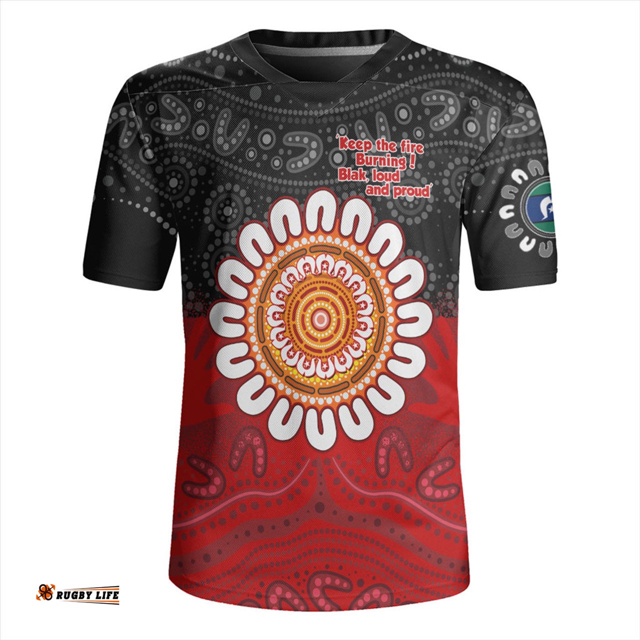 Australia Aboriginal Inspired Naidoc Half Concept Rugby Jersey