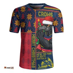 Adelaide Crows Merry Christmas Knit Style Festive Spirit Rugby Jersey