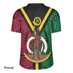 Australia South Sea Islanders Vanuatu Polynesian Flag With Coat Of Arm Rugby Jersey