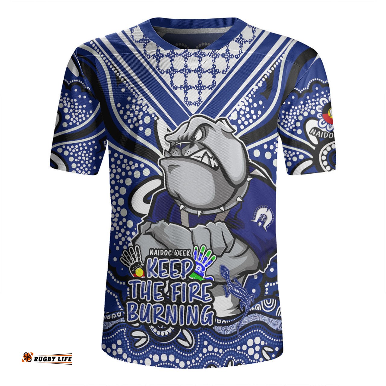 Canterbury Bankstown Bulldogs Aboriginal Inspired Naidoc Week Custom For Die Hard Fan Supporters Rugby Jersey