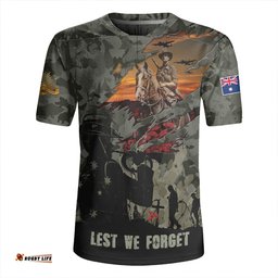 Australia Remembrance And Valor Lest We Forget The Fallen Rugby Jersey