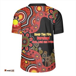 Australia Aboriginal Indigenous Naidoc Week Keep The Fire Burning! Blak, Loud And Proud Rugby Jersey