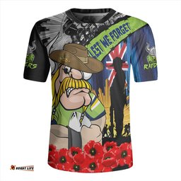 Canberra Raiders United In Spirit Anzac Day Tribute Rugby Jersey