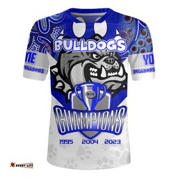 Canterbury Bankstown Bulldogs Custom Talent Win Games But Teamwork And Intelligence Win Championships With Aboriginal Style Rugby Jersey