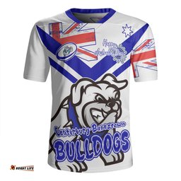 Canterbury Bankstown Bulldogs Happy Australia Day We Are One And Free V2 Rugby Jersey