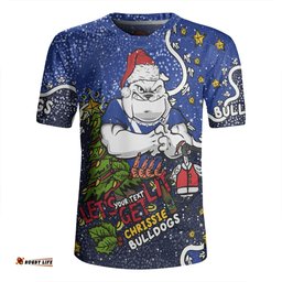 Canterbury Bankstown Bulldogs Christmas Custom Let's Get Lit Chrisse Pressie Rugby Jersey
