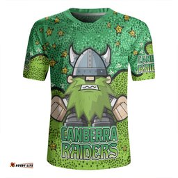 Canberra Raiders Custom Team With Dot And Star Patterns For Tough Fan Rugby Jersey