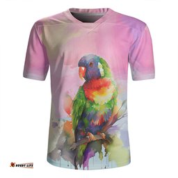 Australia Rainbow Lorikeets Rainbow Lorikeets Color Art Rugby Jersey