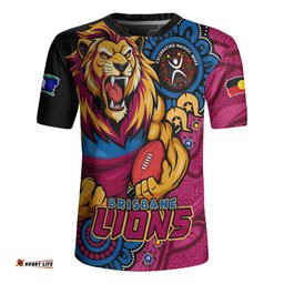 Brisbane Lions Power Through Generations NAIDOC Edition Rugby Jersey