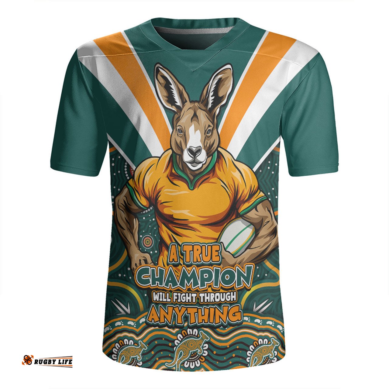 Australia Wallabies Squad A True Champion Will Fight Through Anything Rugby Jersey