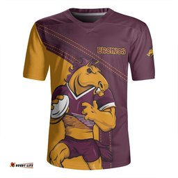 Brisbane Broncos Custom Team Of Us Die Hard Fan Supporters Rugby Jersey