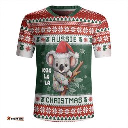 Australia Merry Christmas Spirit Koala Edition Rugby Jersey