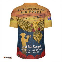 Australia Anzac Day Lest We Forget Royal Australian Air Force Rugby Jersey