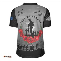 Australia Anzac Day Remembering Our Fallen Heroes Rugby Jersey