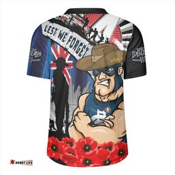 Carlton Anzac Day Honor United In Spirit Rugby Jersey